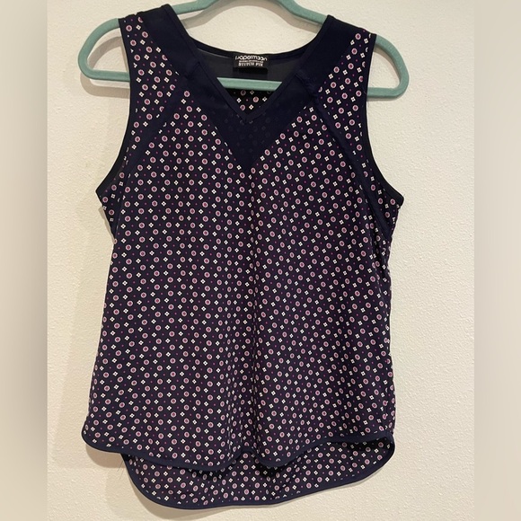 Paper moon Navy blue print tank size S - Picture 1 of 4